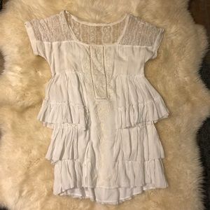 Free People White TShirt Dress